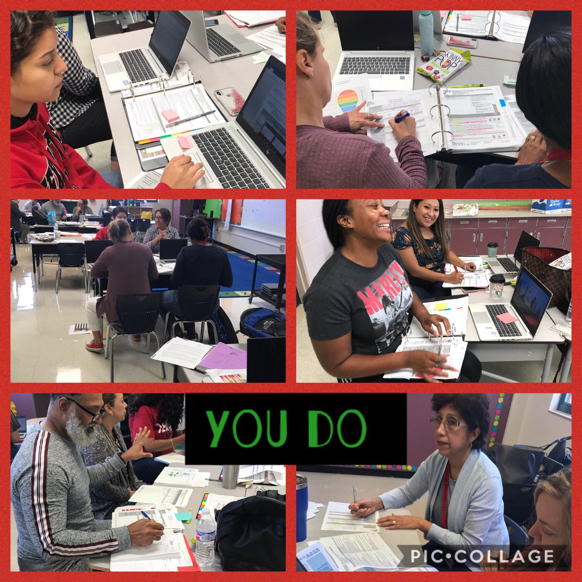 Finkle4's tweet photo. Our Golfcrest Mustangs were in the work all day long!!! Unpacking TEKS and planning for our little Mustangs!! Great job today - EVERYONE!!! @NicoleMooreHisd @Erwin_Garcia_ @SouthArea_HISD https://t.co/Pmb6jaA5D4