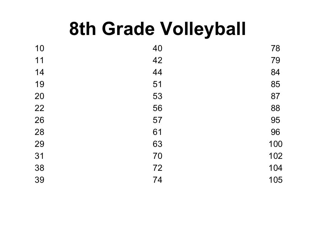 8th Grade 🏐 Team!