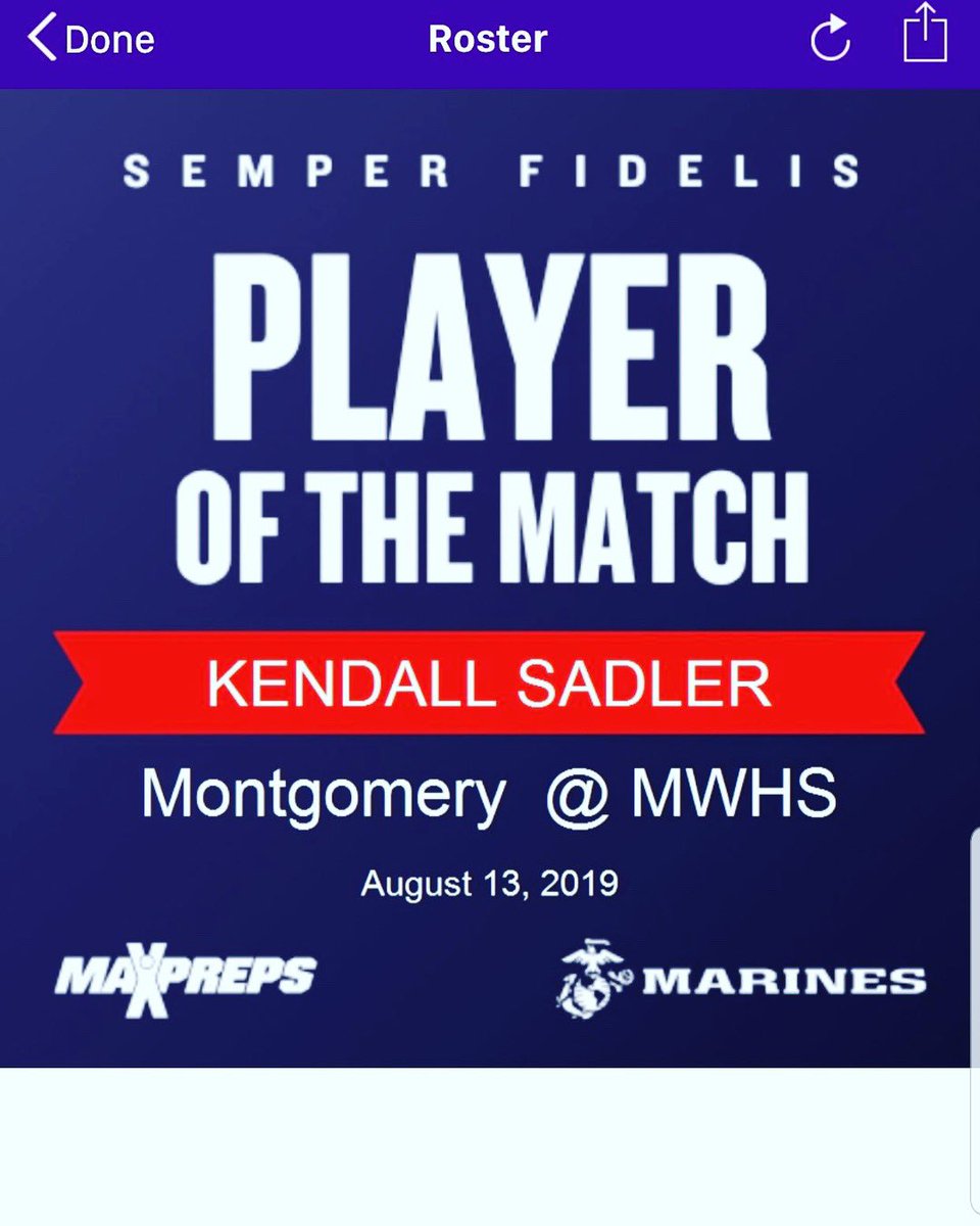 TAVHouston's tweet photo. #16blue Kendall Sadler was recognized on MaxPreps for the Semper Fidelis Player of the Match. Congrats ‼️👏🏐 #MaxPreps #NextLevel @kendallsadler1 https://t.co/wUcSLsDYm0