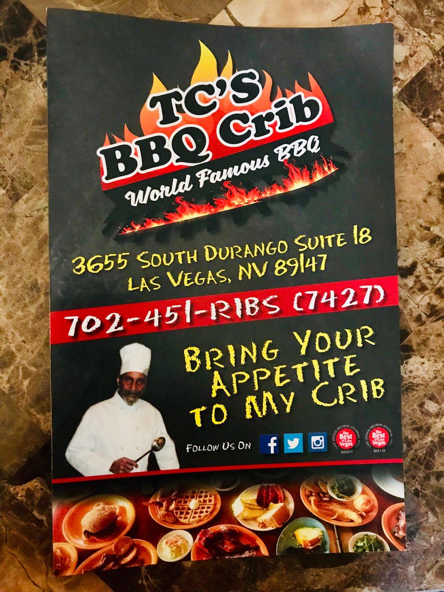 TCSBBQCRIB's tweet photo. @TCSBBQCRIB 3655 South Durango. 702.451.RIBS https://t.co/jflmBFDVr3