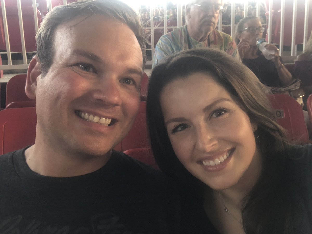 britamurphy's tweet photo. Oh my goodness we made from Birmingham, AL to Holmdel, NJ to see my favorite band in the whole world @train. I could not be more excited to catch them on this tour! Thank you to my amazing husband for this special gift! #dropsofjupiter #callmesir #gettome #ilovealltheirsongs https://t.co/GOCejDjTHg