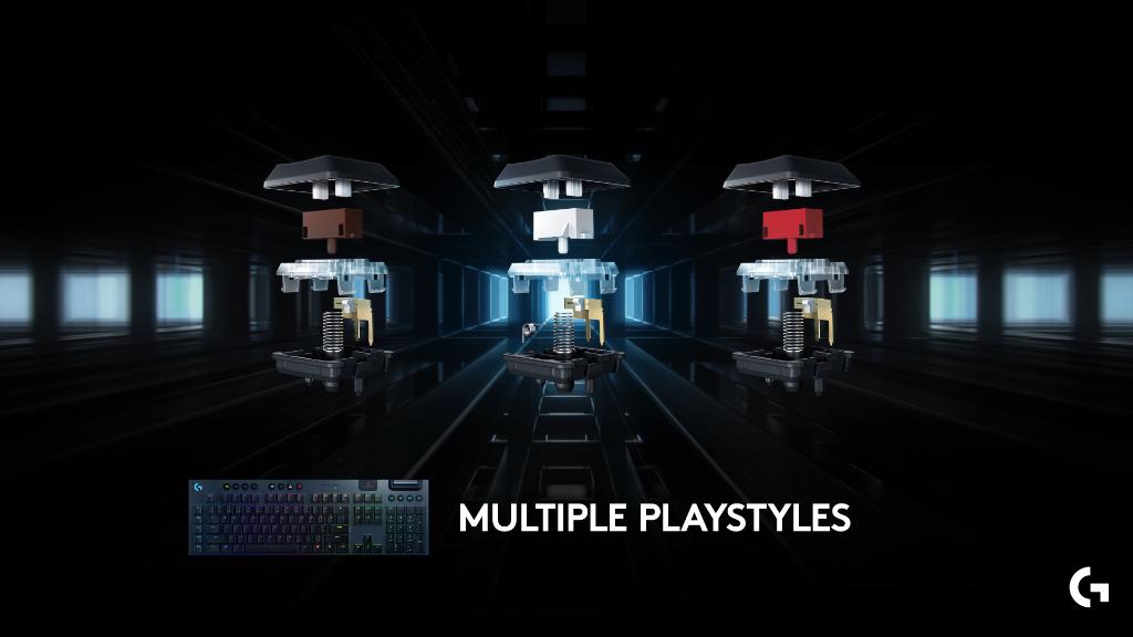 LogitechG's tweet photo. Get the speed, accuracy and performance of a mechanical switch in a low profile design with G915. Which switch are you interested in, GL Tactile, GL Linear, or GL Clicky?

#PlayAdvanced https://t.co/0R008rBEwD https://t.co/NeABDYpBdn