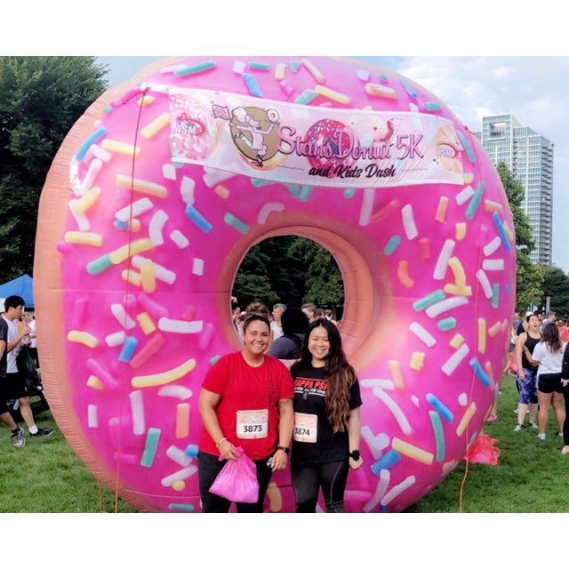RFUMS_SNPhA's tweet photo. Two of our 2018-2019 executive board members participated in the Stan’s donut 5k at soldier field last weekend. They ran to support the Greater Chicago Food Bank! It was an amazing experience and we are looking forward to participating in the Out of the Darkness Walk on 9/21! https://t.co/cQD4MRqPqz