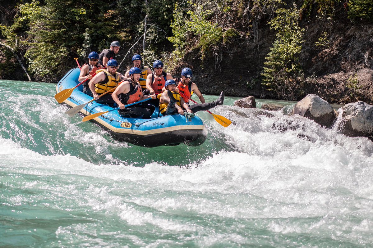 southcalgarykia's tweet photo. South Trail Kia, white water rafting as they celebrate a great month. https://t.co/7ox71xIc5J