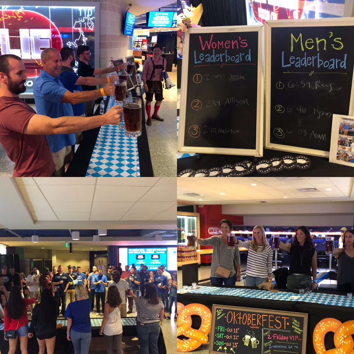 Eins, Zwei, Drei...HOIST!! Our Stein Hoist championships are off + running at <a href="/cl_tampabay/">@cltampabay.bsky.social</a> #BoltsBrewFest <a href="/AmalieArena/">Amalie Arena</a>!  Beer lovers in the house are hoisting their way to <a href="/OktoberfestTPA/">Oktoberfest Tampa</a> tixx!! #BeerIsGood