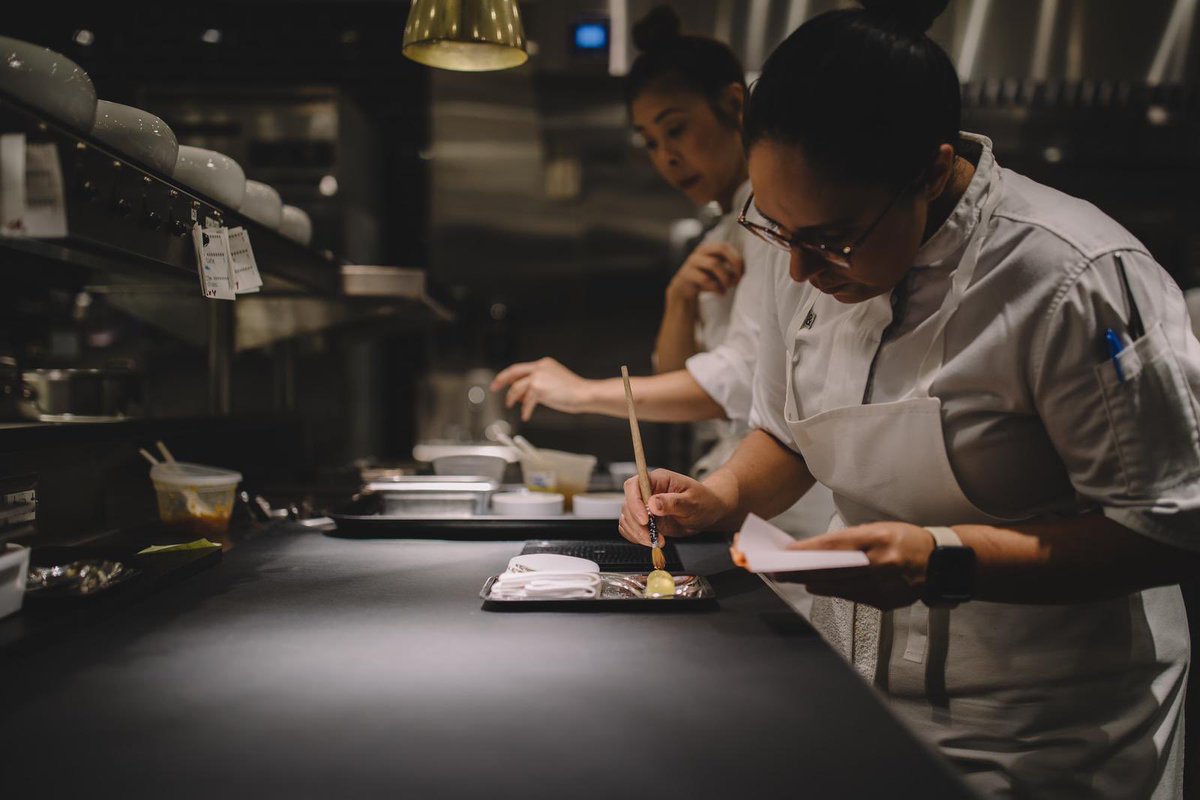janinagaray's tweet photo. Success is no accident. It is hard work, perseverance, learning, listening, studying, sacrifice and most of all, LOVE of what you are doing. 💎💛 day 1765 at @addisonrestaurant 📍🌟👩🏽‍🍳
.
.
.
.
.
.📸 @edwin.coronado 
#JaninaGaray #Repostería #Bakerylife https://t.co/GmJGp8oebL