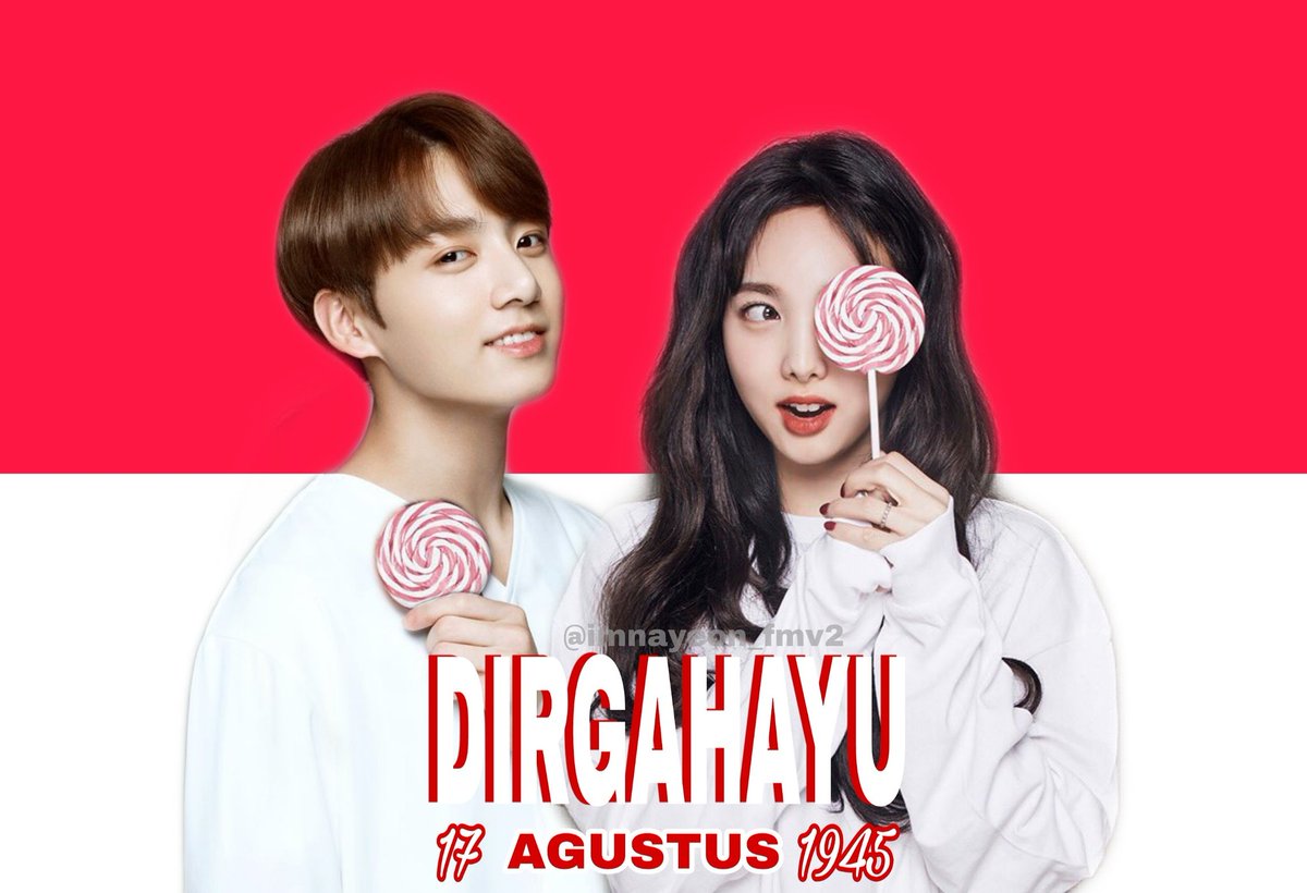 nameofkim's tweet photo. Mimin dan segenap keluarga saphaster mengucapkan "Selamat tanggal 17 Agustus dan dirgahayu Indonesiaku!!! " 🇮🇩🇮🇩🇮🇩🇮🇩
.
Sudah siap ikut lomba apa hari ini gess???? 😃 #RI74 #Indonesia74tahun 
#HUTRI74TH 
#nayeon
#jungkook
#bangtwice 
#saphaster https://t.co/ulMExZfVqI