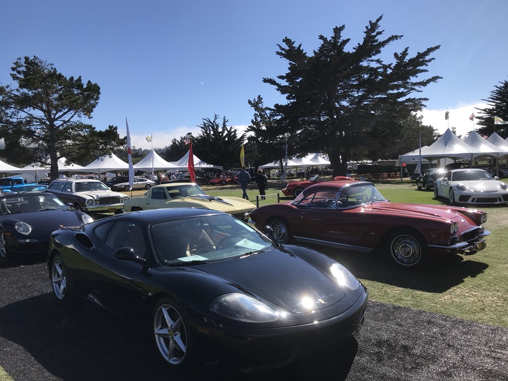 mecum's tweet photo. Day 2 of #MecumMonterey is in the books! We’ll be back tomorrow with nearly 200 more cars.

Doors open at 8 a.m. &amp; the auction begins at 9 a.m. (ET). 

Click the link for details: https://t.co/71aWORzLtB

#MecumMonterey #Monterey #CarWeek19 #Mecum #MecumAuctions #WhereTheCarsAre https://t.co/MEv6h4XRD4
