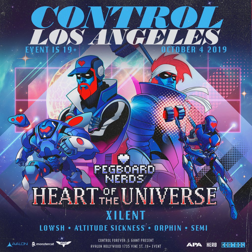 controlforever's tweet image. JUST ANNOUNCED! @PegboardNerds Heart Of The Universe tour is making its stop at #Control_LA with @Xilent on October 4th! 💥💥 Get your early-bird tickets NOW before it's too late. 🎟️🎟️

TIX 👉 controlforever.com/events/