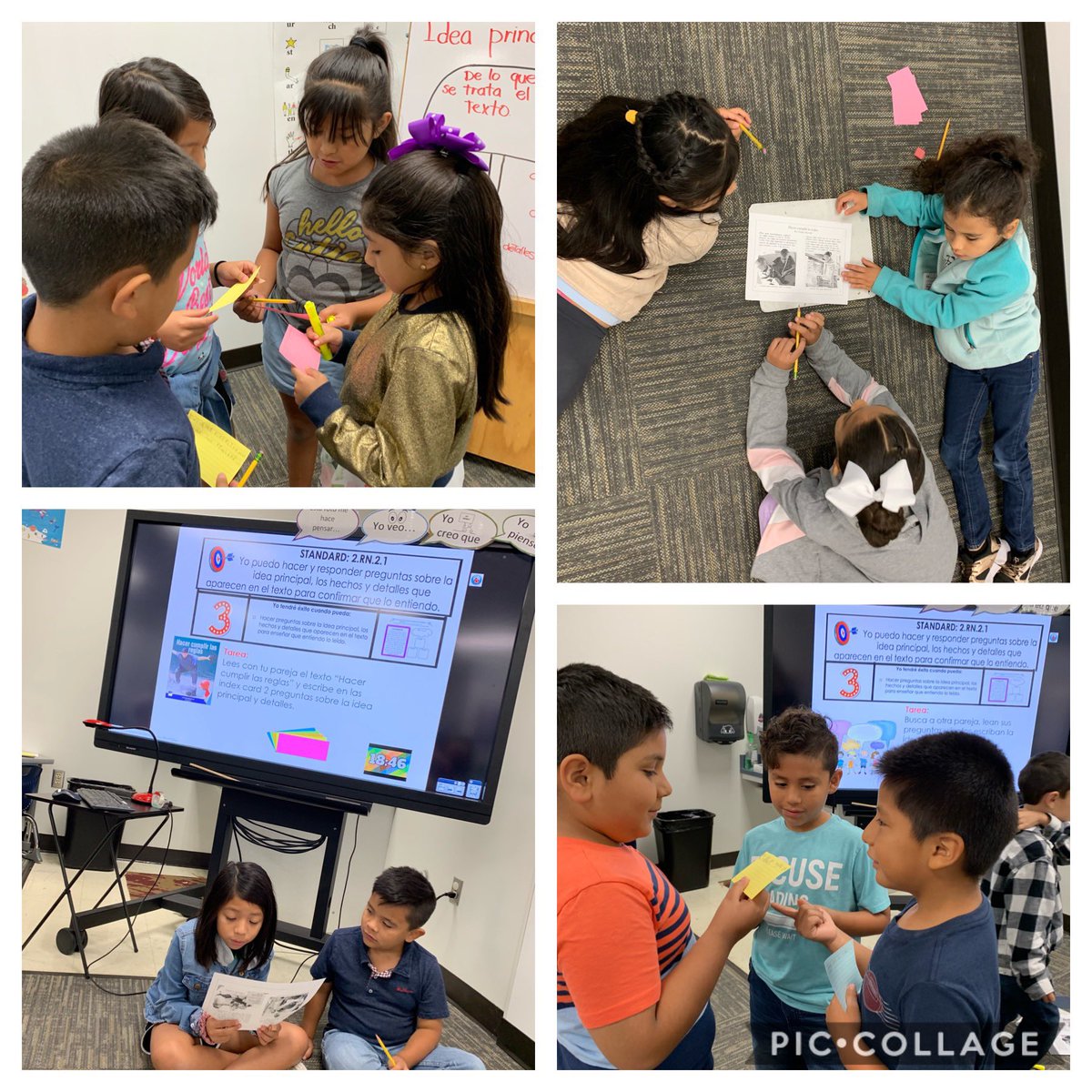 guerra_sra's tweet photo. Trabajando en parejas y equipos. Desarrollando el lenguaje: leer, hablar, escribir y escuchar.
Este segundo grado es maravilloso!!
#IC1920
#duallanguage
#languagedomain
#readspeakwritetalkinSpanish https://t.co/y3UVajtMst