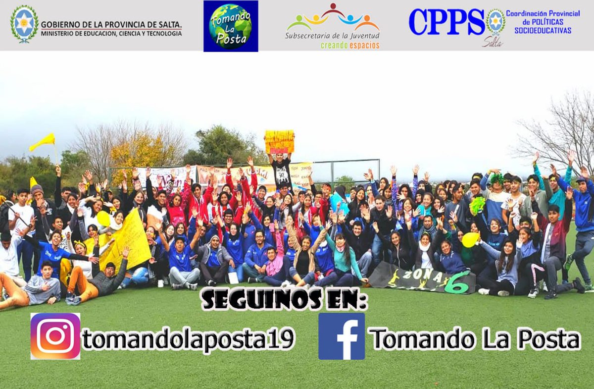 RominaMAguirre's tweet photo. #TomandoLaPosta Sumate👍en este proyecto para adolescentes👩y jóvenes👨de Nuestra Salta La Linda🌈@JorgeCarab10 @larubita70 @OscarGhillione @aniberruezo @miguelisaok @patriciapinasco https://t.co/Rm10HXoQ9n