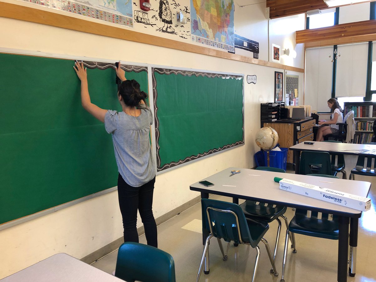 sfedfund's tweet photo. @salesforce volunteers at Alice Fong Yu Alternative School help with Back to School Set Up!
#back2schoolSF https://t.co/AMEzZSeygD