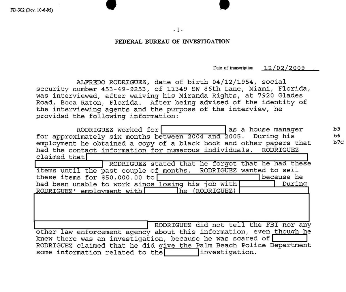 JeffEpstein's butler kept a detailed log of Epstein's crimes. Epstein's butler tried selling this information, which the FBI admitted was damning. Prosecuted gave Epstein a free pass, however, and indicted the butler for trying to sell the information. bit.ly/2Hd9eFz