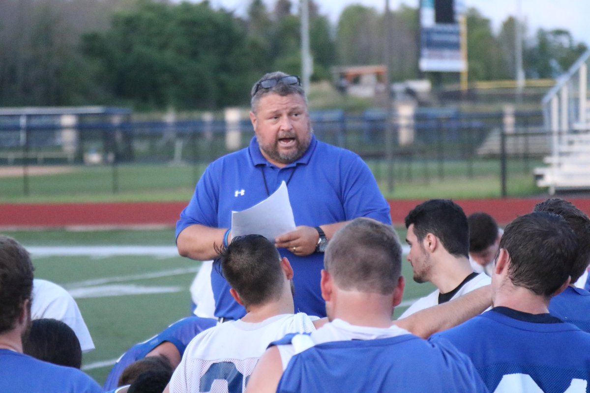 CUWFalcons's tweet photo. .@CUWFB’s 2019 season has officially started with the first training session in the books. #wesoartogether #championsattitude https://t.co/ce1vlgRb9j