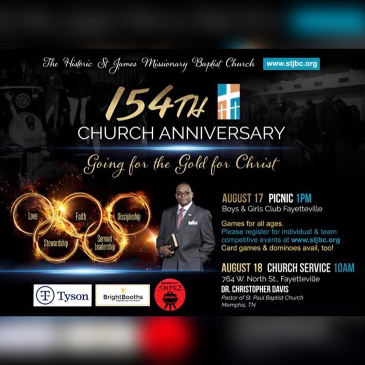 stjames1865's tweet photo. Hello Dear Family and Friends, We would like to personally invite you to join us this weekend for our 154th Church Anniversary. We hope to see you there - it’ll be a weekend to remember!! #stjbc #builddevelopwin #churchanniversary https://t.co/jd6Ui16Yo0