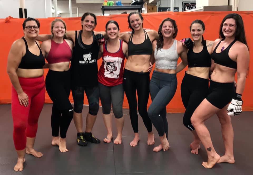 Liv_4_MMA's tweet photo. These gals. My @KnoxMma fam. My #SheTribe. These are the toughest gals I know. They’ve seen me at my best &amp; my worst. There’s not a single one of them I wouldn’t trust to have my back. They’re just as responsible for my success as I am...if not more so. #KMAA https://t.co/gTUY1G3H0J