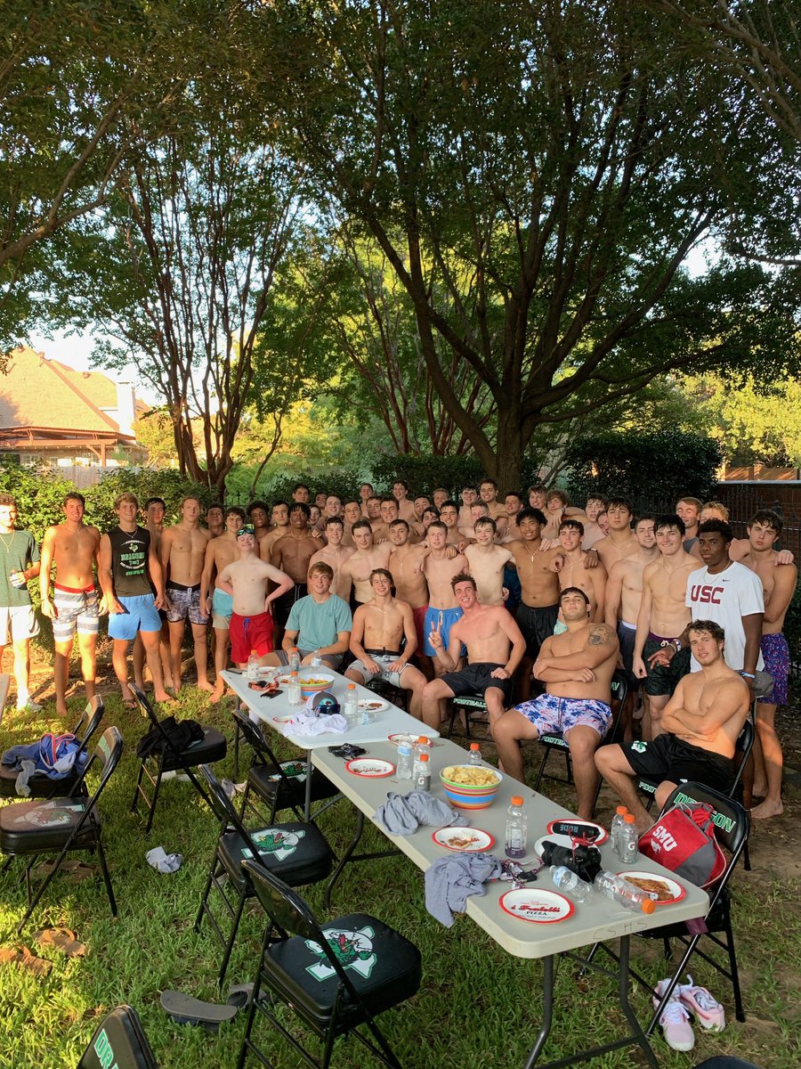 coachrdodge's tweet photo. 2019 Senior Pool Party is a wrap! Love this group of young Men! Can’t wait to watch them play for one another this year! #LastRide #NoFear #ProtectTheTradition https://t.co/2V8DVqIpbf