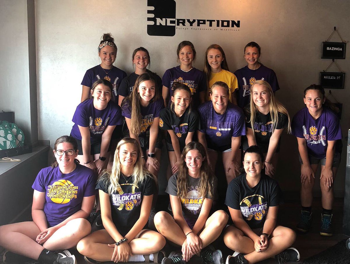 KCHSWildkatSB's tweet photo. Thank you Encryption for hosting us this morning! We had a blast! The LabKats found the cure before the ZombieKats could infect us. They finished only 4 seconds after us, so it was a really close race! Looking forward to a wonderful season w/ a great bunch of young ladies! 💜🥎💛 https://t.co/Y0N7xwoQwo