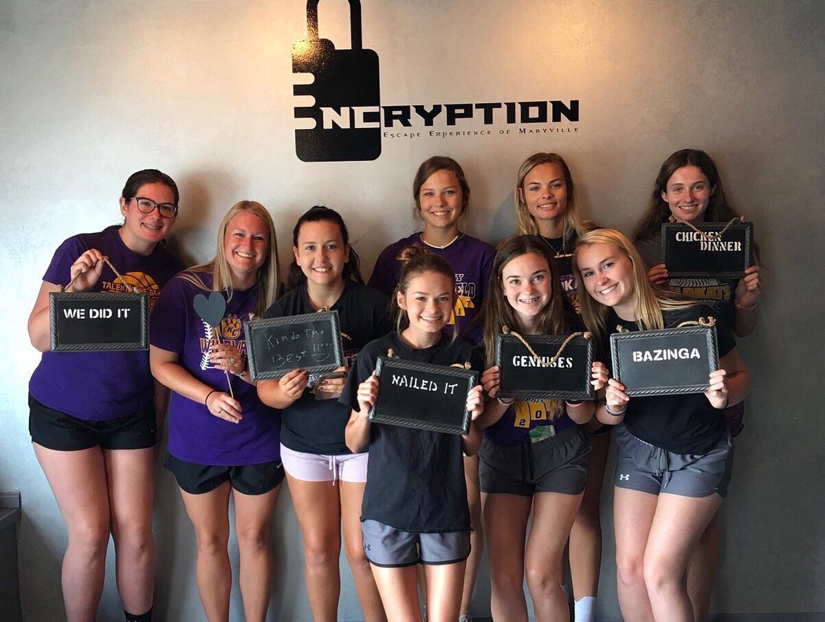 KCHSWildkatSB's tweet photo. Thank you Encryption for hosting us this morning! We had a blast! The LabKats found the cure before the ZombieKats could infect us. They finished only 4 seconds after us, so it was a really close race! Looking forward to a wonderful season w/ a great bunch of young ladies! 💜🥎💛 https://t.co/Y0N7xwoQwo