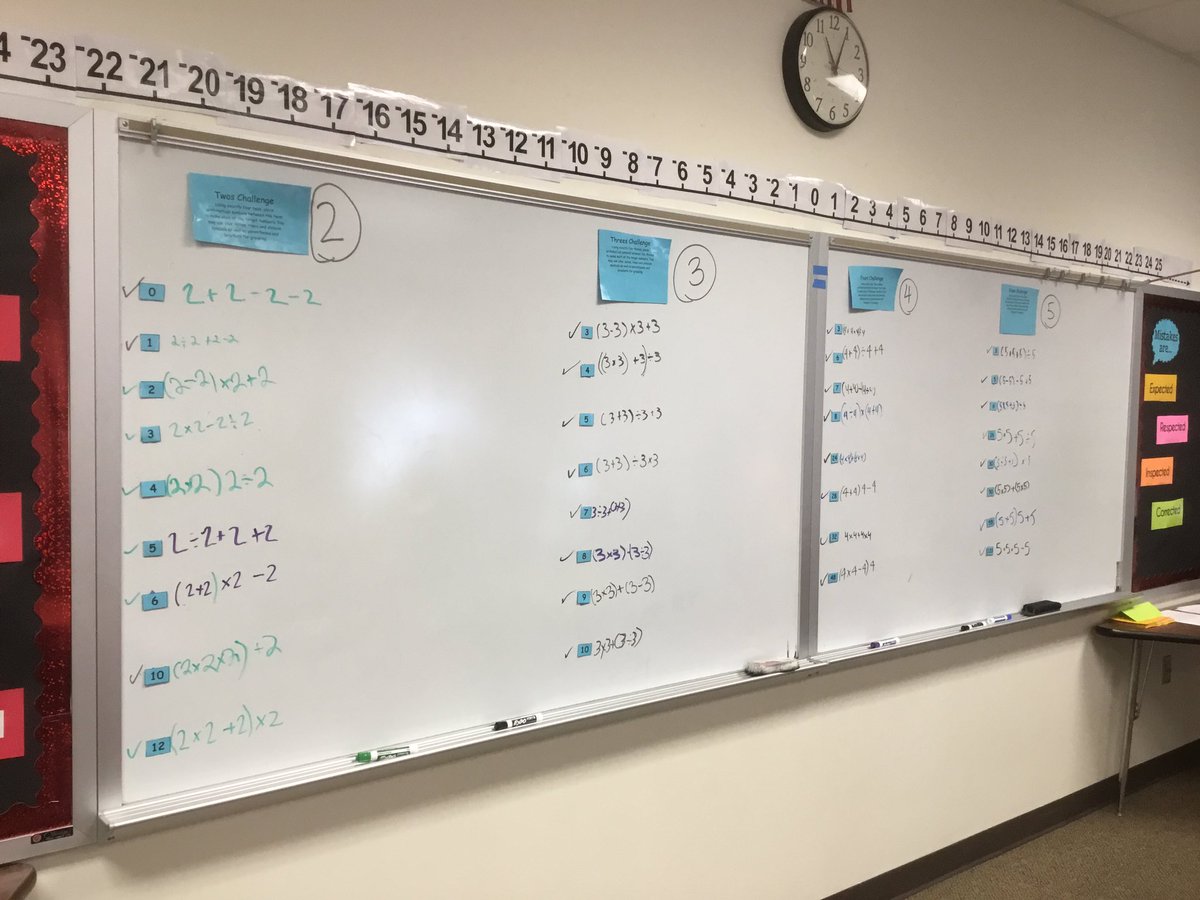 CMS_Novreske's tweet photo. Thanks to @mathequalslove for the awesome 2s thru 9s challenge. My students were super engaged and pretty competitive! @CMS_Trojans https://t.co/nSa0vk0oa4