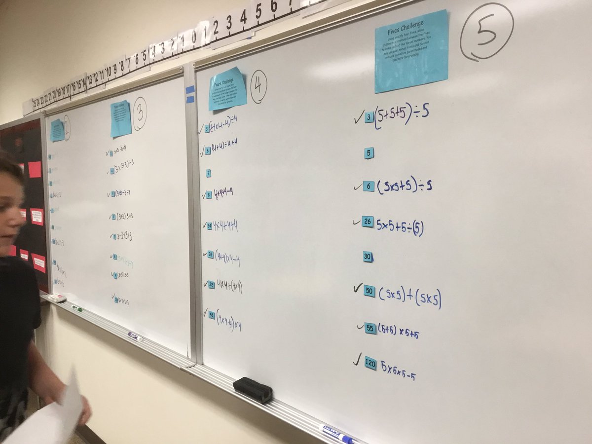 CMS_Novreske's tweet photo. Thanks to @mathequalslove for the awesome 2s thru 9s challenge. My students were super engaged and pretty competitive! @CMS_Trojans https://t.co/nSa0vk0oa4