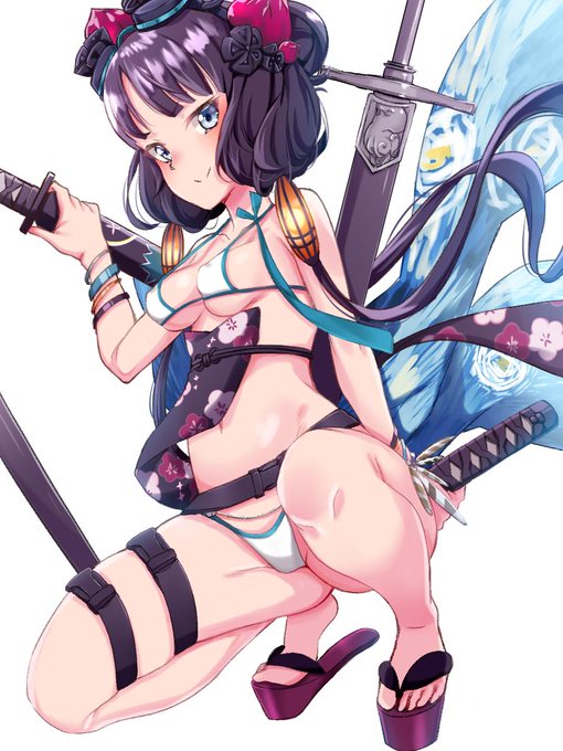 北斎ちゃん好きでfgo再開したので描いた 