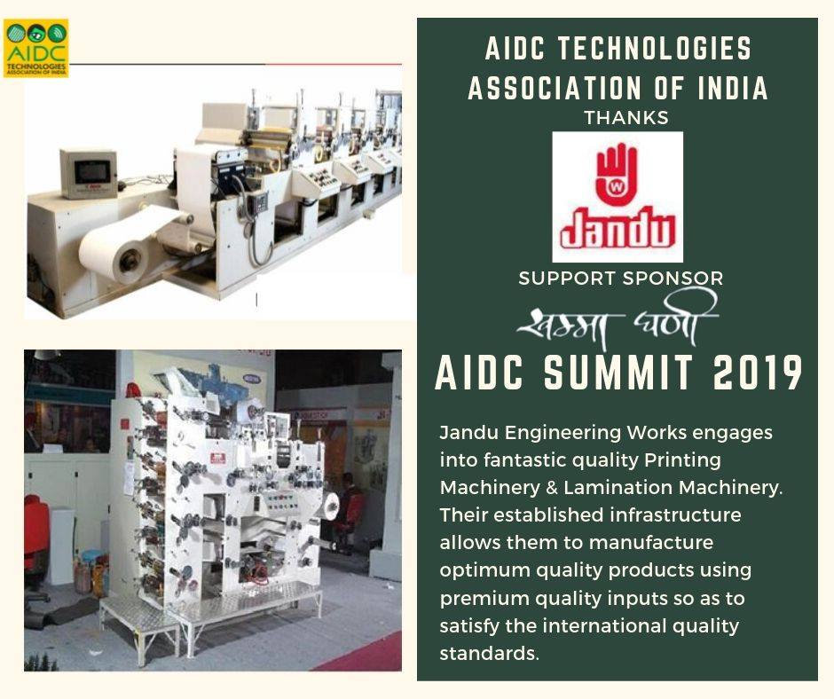 AIDCTech's tweet photo. Thanking Jandu Engineering Works for being our Support Sponsor for the Annual Summit 2019 at JW Marriott, Jaipur.

Share it with your peers!!

#TechMeThere #AIDCTech #AIDCSummit2019 #JWMarriott #Jaipur #Sponsor #Technology #JanduEngineeringWorks #Printing #Engineering https://t.co/M8XsVZNTUD