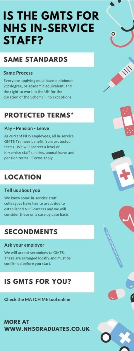 NHSGradScheme's tweet photo. #GMTS is also open to Band 3-6 #NHS staff with a 2:2 degree. Apply this weekend.
https://t.co/vc0loPtm21 https://t.co/5vDrt3rn8A