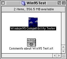 VintageAppleMac's tweet image. Windoze95 Compatibility Tester. #MacvsPC #Retrocomputing #Apple #Macintosh