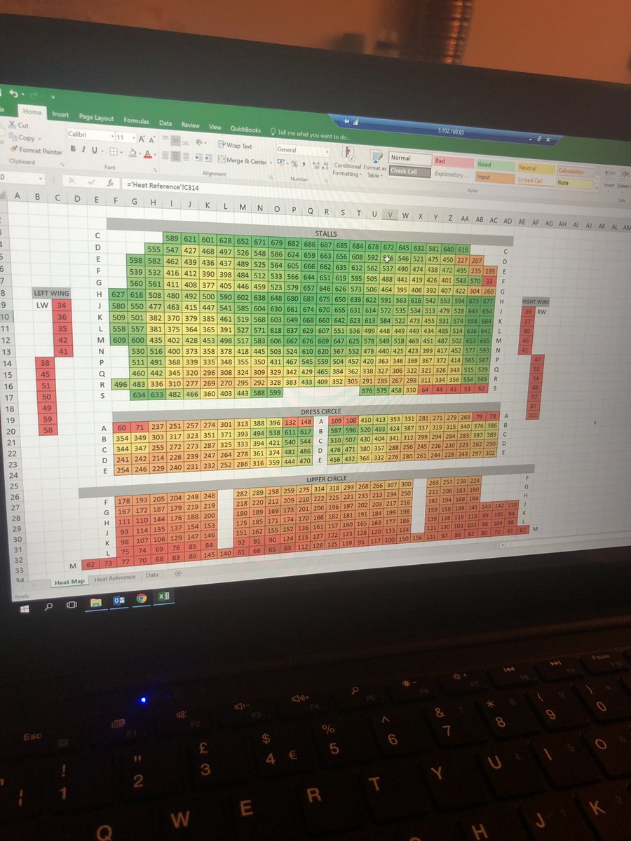 samuelbiscoe's tweet image. I do love a heat map 🗺🔥🙌🏼 2 more to go! #Ticketing #datageek