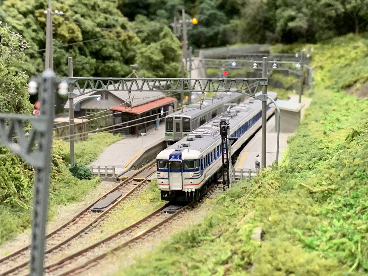 新潟色の115系 お借りしました(^-^) @dc48551_tadami #鉄道模型 #N