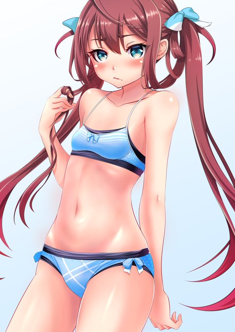 水着朝雲 #艦隊これくしょん #艦これ #朝雲 https://t.co/IK5CWLJsU5 