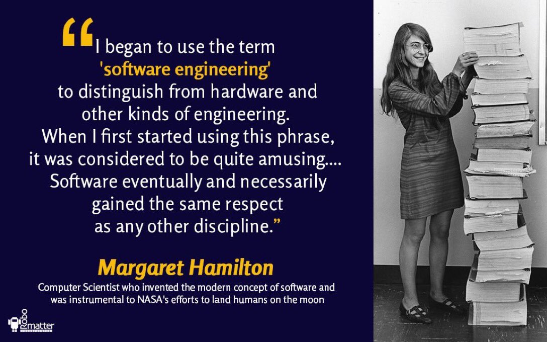 SierraUniEcho's tweet image. 17.8.1936 Born #OTD American computer scientist &amp;amp; systems engineer Margaret Hamilton responsible for the development of software for the #ApolloSpaceProgram is 83 today #STEM #WomenInSTEM #WomenInScience #WomenTrailblazers #HiddenWomen #WomensHistory