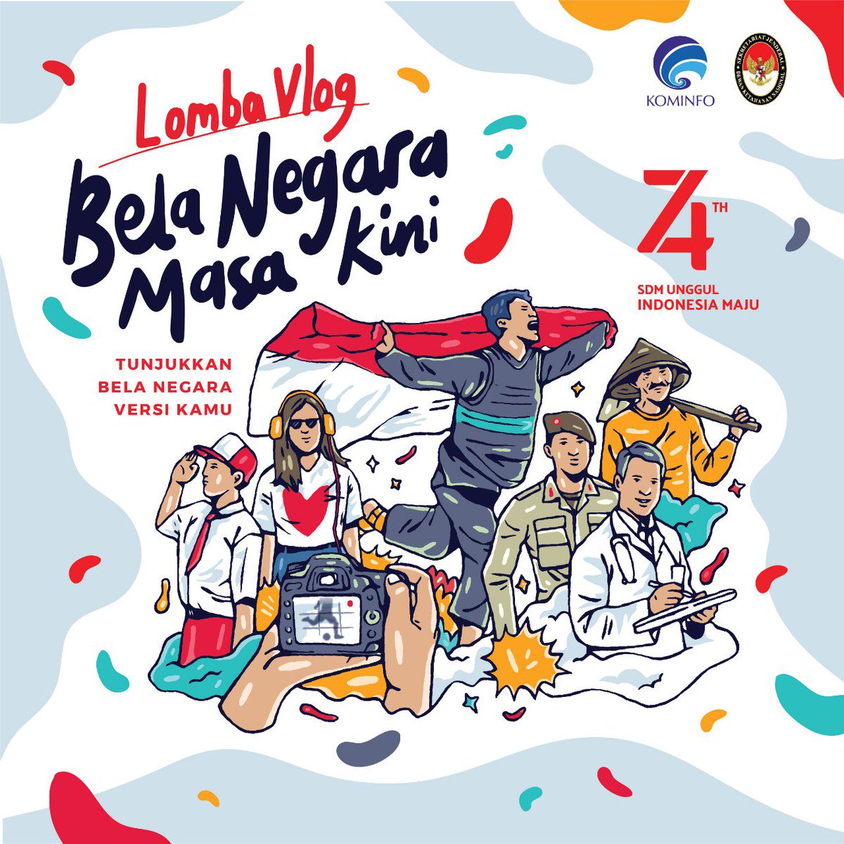 kakdidik13's tweet photo. Yuk tunjukkan aksi #belanegaramasakini ? dengan ikut lomba Vlog Bela Negara Masa kini dengan hadiah sbb :
a. Juara 1: Rp 25.000.000
b. Juara 2: Rp 15.000.000
c. Juara 3: Rp 10.000.000
d. Juga ada Hadiah hiburan sebesar Rp 500.000 untuk 15 orang

@terasnegeriku @bplus_com https://t.co/4TXYyMQnU7