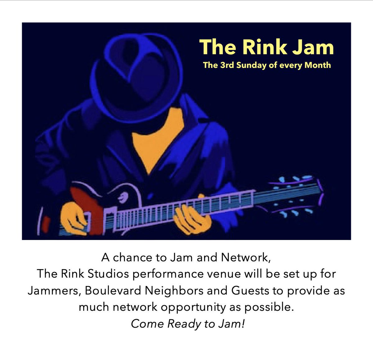Come check out this fun event this Sunday 08/18/2019! The Rink Jam, The Third Sunday of every Month! Doors open at 3:00 pm!
eventbrite.com/e/the-rink-jam…