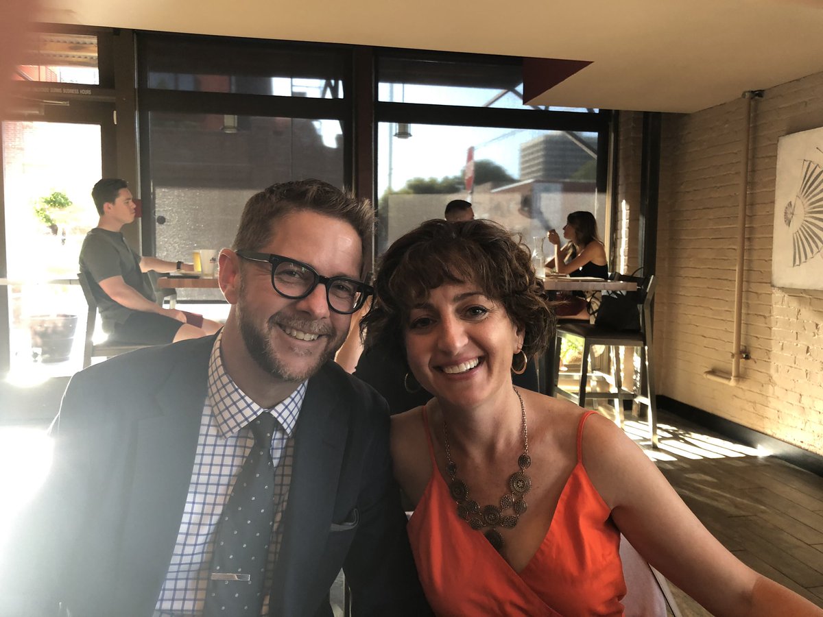 MizReilley's tweet photo. Martin has the best night ever. #simonwho #happyhour #lookserious https://t.co/Jjcx5zZ56G
