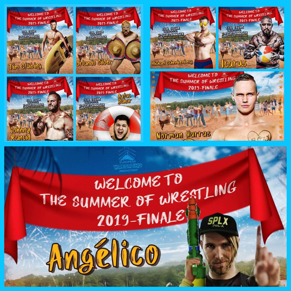 AngelicoTeam's tweet photo. #Tonight! #Angelico @AngelicoAAA & more like debuting #jurnsimmons vs #pascalspalter,#icarus, #EmilSitochi vs #mariusalani at 17/8/19 @wrestling24de "Summer of Wrestling 4" in #Hanover #Germany! Last day for tix (https://t.co/gXkLPqFJCv)! #wrestling #catchen #prowrestling #fight https://t.co/uA1GXuNi7e