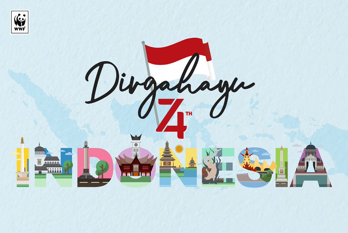 WWF_ID's tweet image. Dirgahayu Bangsaku. Jayalah Negeriku. Lestarilah Alamku. Indonesia tercinta 🇮🇩

#KemerdekaanRI #74thIndonesia #wwfid