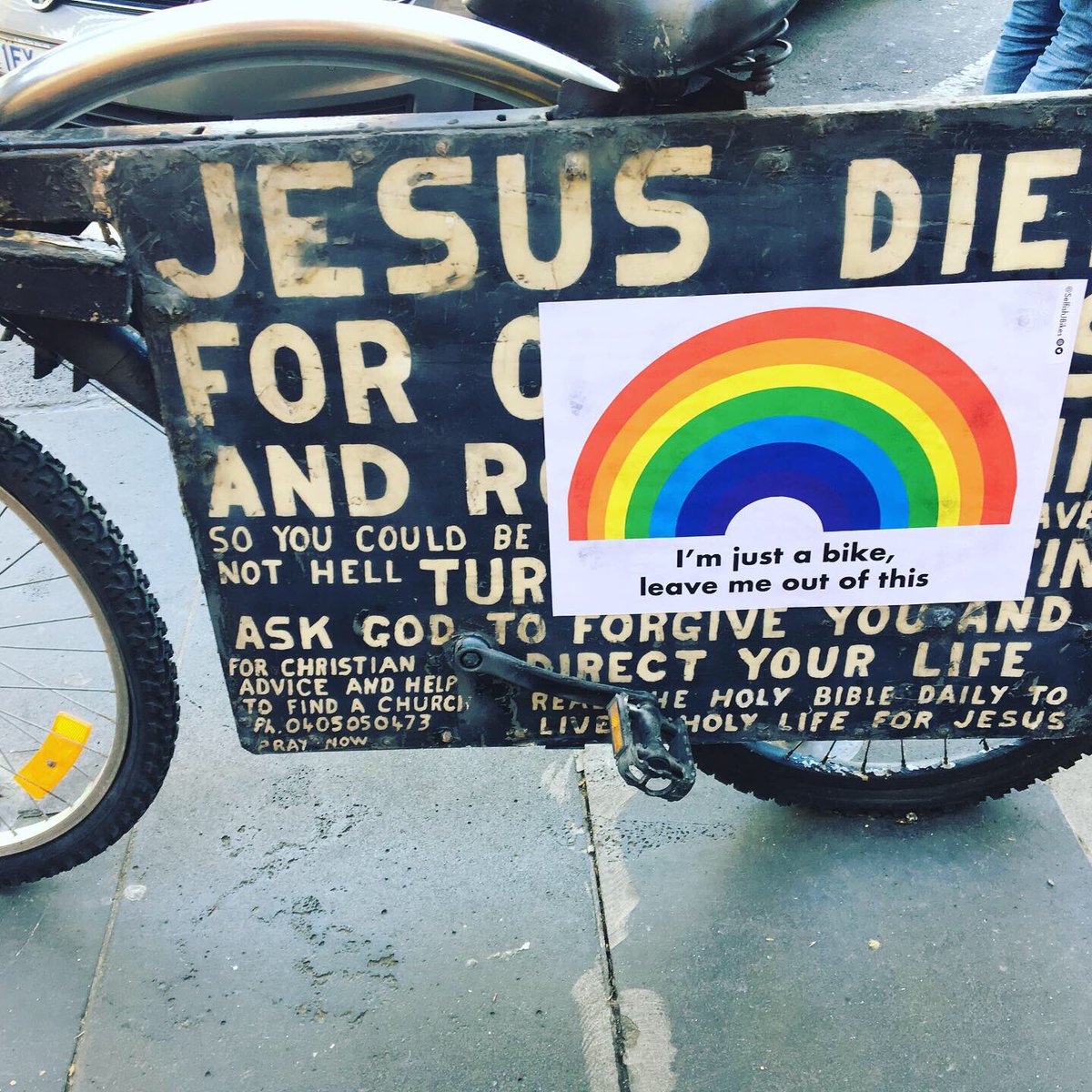 Selfish Jesus Bikes tweet media