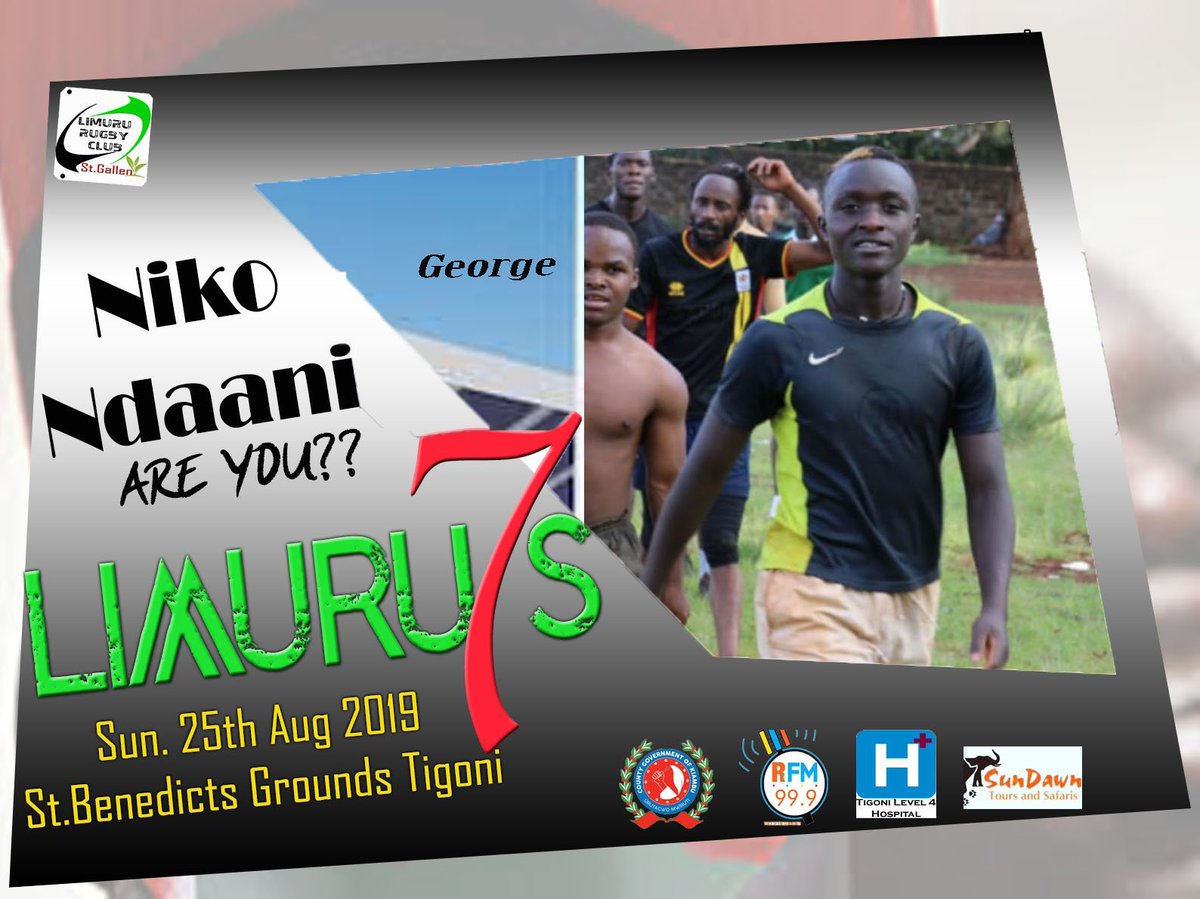 LimuruR's tweet image. Confirmed attendance

#Limuru7s
#TwendeLimuru 
#rugby
#10over10