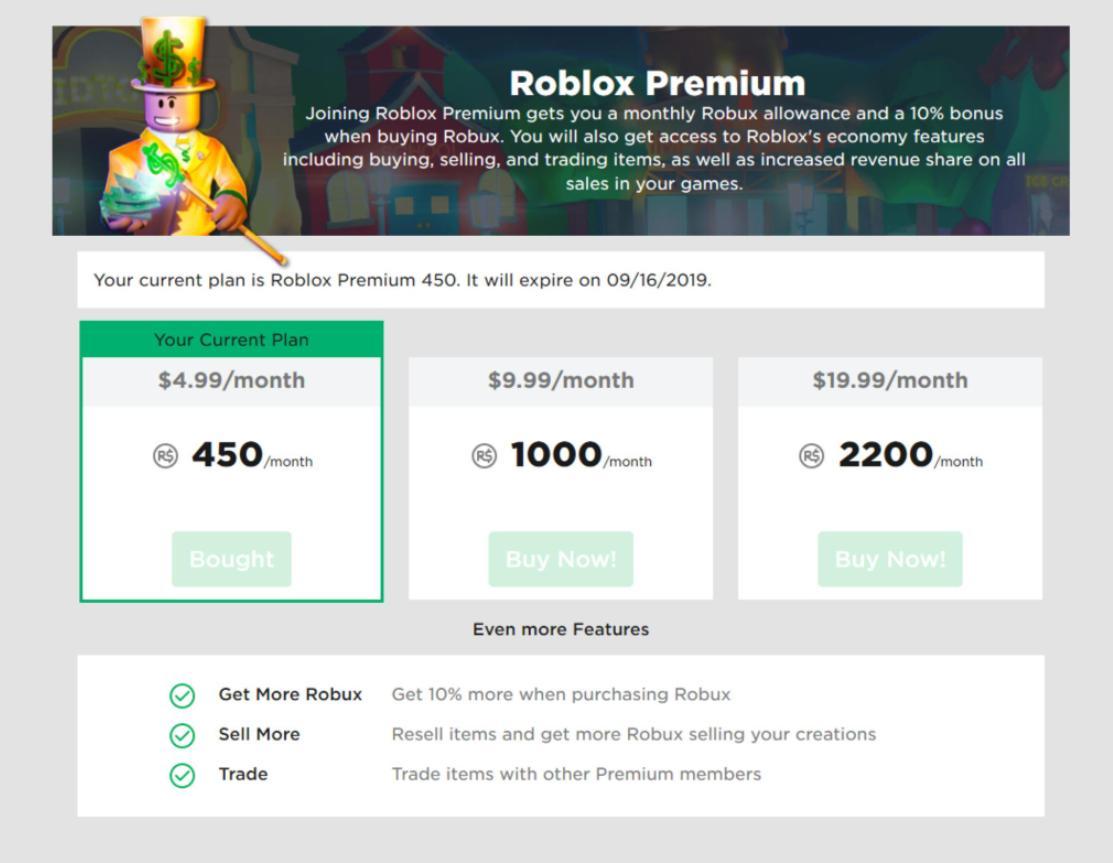 Officiλl Craft On Twitter Heres The Roblox Premium Page I - robux premium