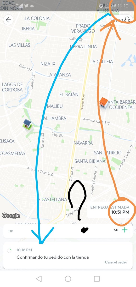 juangranados88's tweet photo. Los negocios crecen y el cliente que es su fuente de crecimiento empieza a no importar!! Mal @RappiColombia https://t.co/apzYEL6Sz7