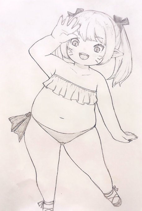 もちもち感とララフェル感のバランスむずかし……🤔🤔 