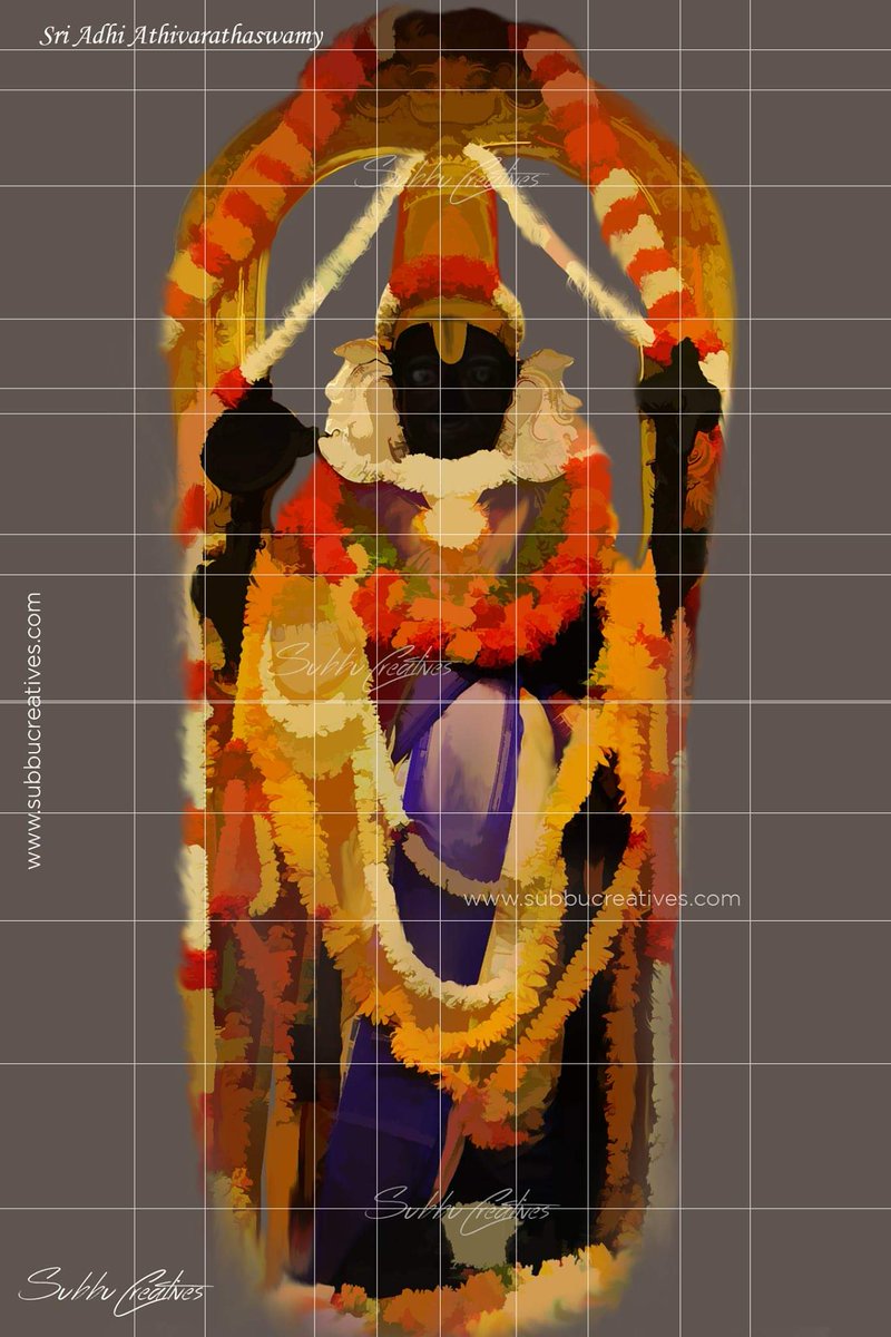 subbucreatives's tweet image. My Digital painting of #sriathiathigirivarathar perumal Really blessed to do painting of sri athivaratha swamy as i hav done with eye opening as always swamy seeing n blessing us.Attached with making images
#stepbystepprocess . #AthiVaradarDarshan #digitalpainting #subbucreatives
