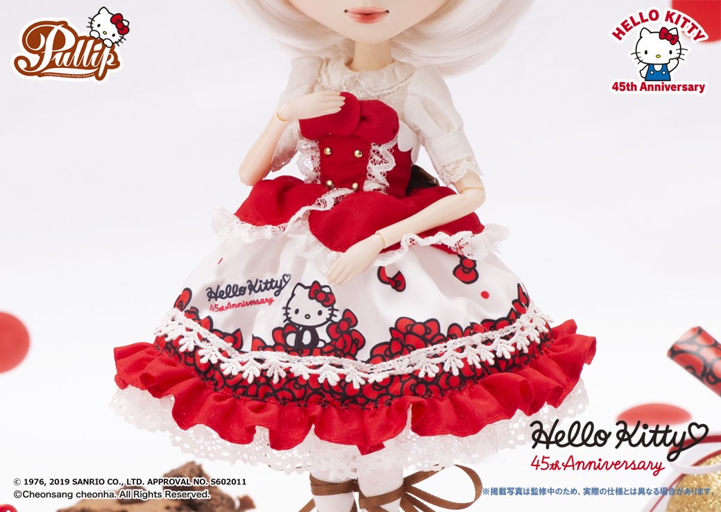 jgroove_toys's tweet photo. 我们更新了博客！
[♡今天开始接受订单] #Pullip + #HelloKitty 45周年合作娃娃！
完成简单的着色♡
#pullip娃娃 #普利普 #groovedolls #Hellokitty45周年 #lolita 

https://t.co/0YwOpRGsga https://t.co/FRCwjL9KBG