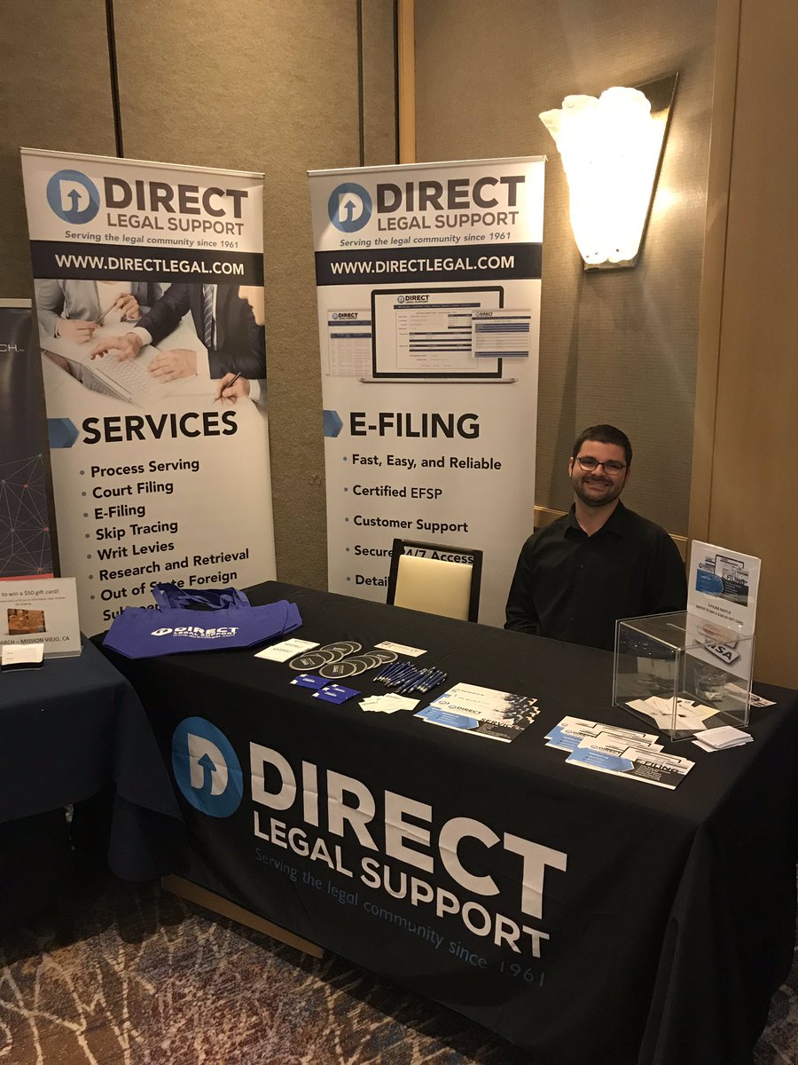 Direct Legal is Exhibiting at the the LSI’s Quarterly Conference August 16-18, 2019 in Glendale, CA. Come by and visit us for some get swag items! #Paralegals #LSI #LegalSecretaries #eFiling #CourteFiling