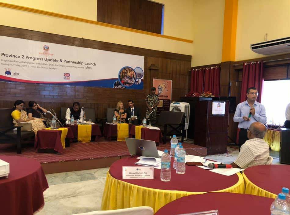DFID Nepal (@dfidnepal) on Twitter photo DFID's <a href="/lisahonan07/">Lisa Honan CBE</a> joined <a href="/SEEP_Programme/">UKaid Skills for Employment Programme - सीप</a> to launch 1st 6 partnerships: Morang Auto Works, Prabhu Bank, <a href="/fusemachines/">fusemachines</a>, Genese Solution/Amazon, Nepal SBI Bank & <a href="/merojob/">MeroJob Limited</a> /Rojgari Pasal w/ <a href="/CMProvince2/">CM Lalbabu Raut</a>. Partnerships will look to create 18,000+ #jobs in the next 3 yrs. #सीप #UKaid DFID's <a href="/lisahonan07/">Lisa Honan CBE</a> joined <a href="/SEEP_Programme/">UKaid Skills for Employment Programme - सीप</a> to launch 1st 6 partnerships: Morang Auto Works, Prabhu Bank, <a href="/fusemachines/">fusemachines</a>, Genese Solution/Amazon, Nepal SBI Bank & <a href="/merojob/">MeroJob Limited</a> /Rojgari Pasal w/ <a href="/CMProvince2/">CM Lalbabu Raut</a>. Partnerships will look to create 18,000+ #jobs in the next 3 yrs. #सीप #UKaid
