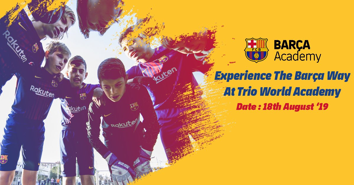 Join #Barca #FCB club at our school. Call - 9819759770