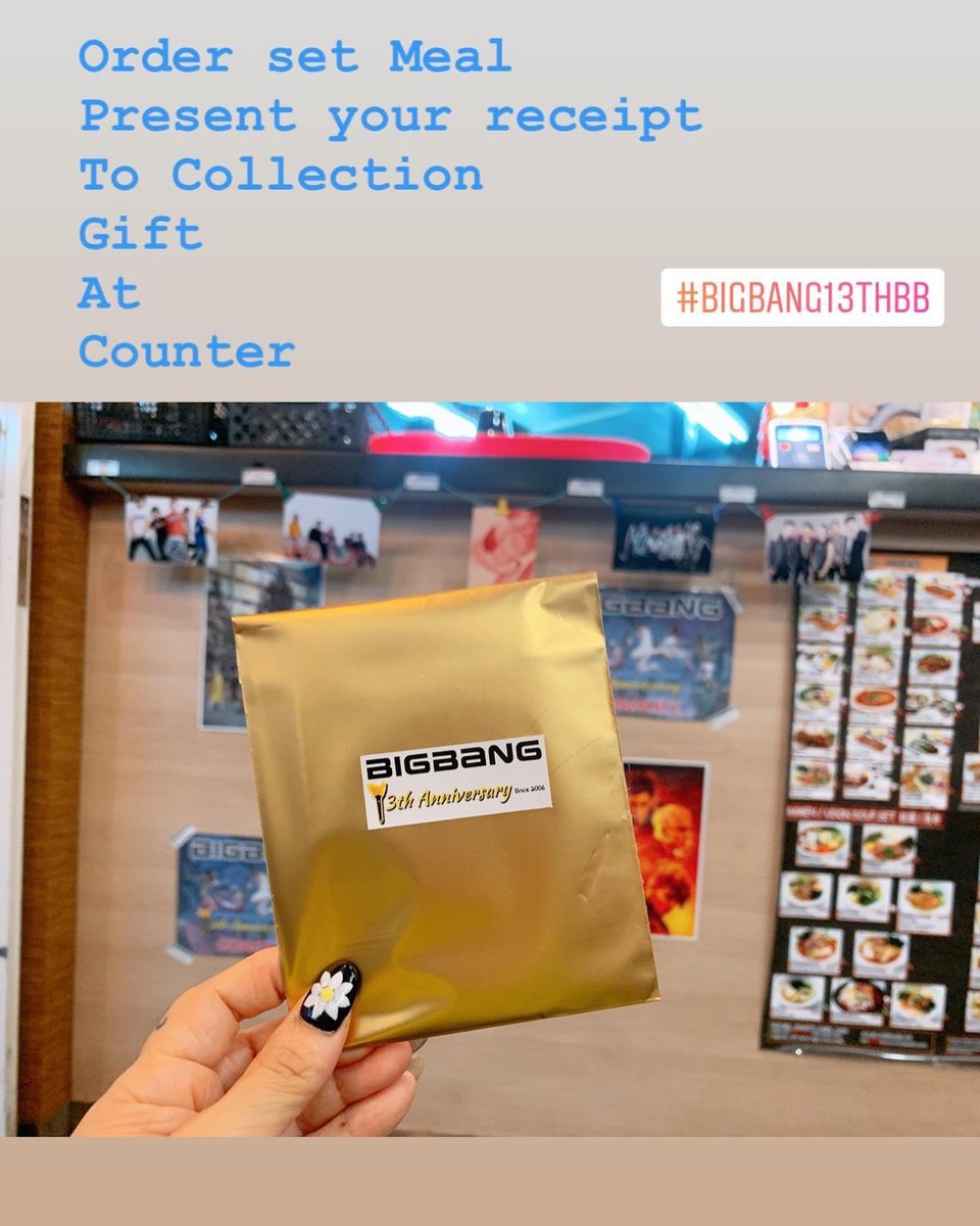 JLoi_BB's tweet photo. A little support from my VIP friend♥️
Location: Just Acia Restaurant | Dhoby Ghaut Exchange B1-45 Exit B
Date/Time: 16/8-19/8 12:30~21:30
©️enjoymylife_limsbb
#bigbang13thBB #bigbang #13anniversary #sgvip #vip #bigbang13th https://t.co/ZxEnmyzmZc