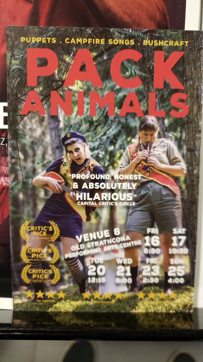 baconhound's tweet photo. Loved the @packanimalsshow tonight @edmontonfringe. #yegfringe https://t.co/MDu4ioS09g